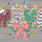 Mama Christmas Faux Glitter Ready to Press Transfer DTF Transfer Sublimation Transfer