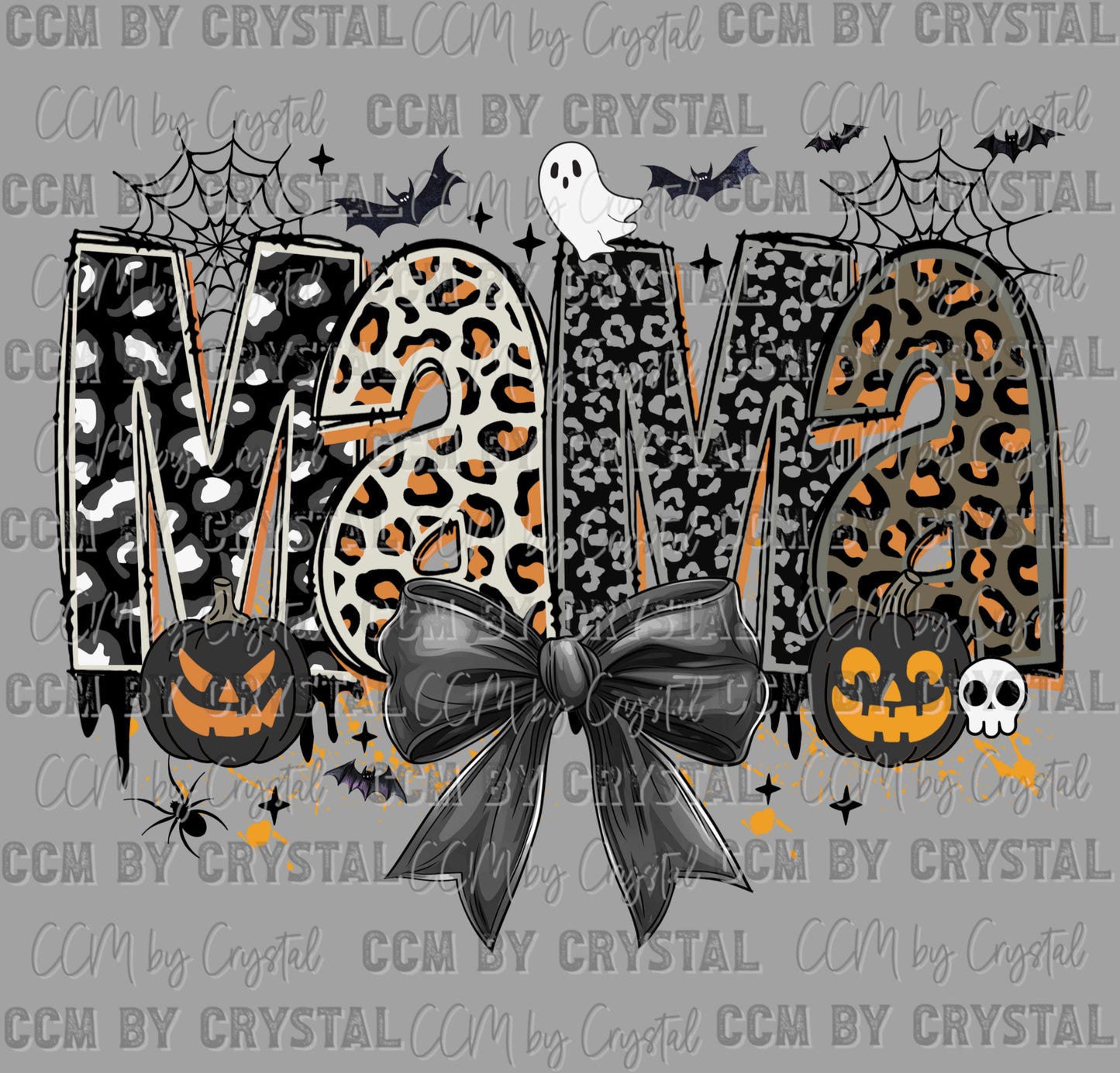 Mama Halloween Ready to Press Transfer DTF Transfer Sublimation Transfer