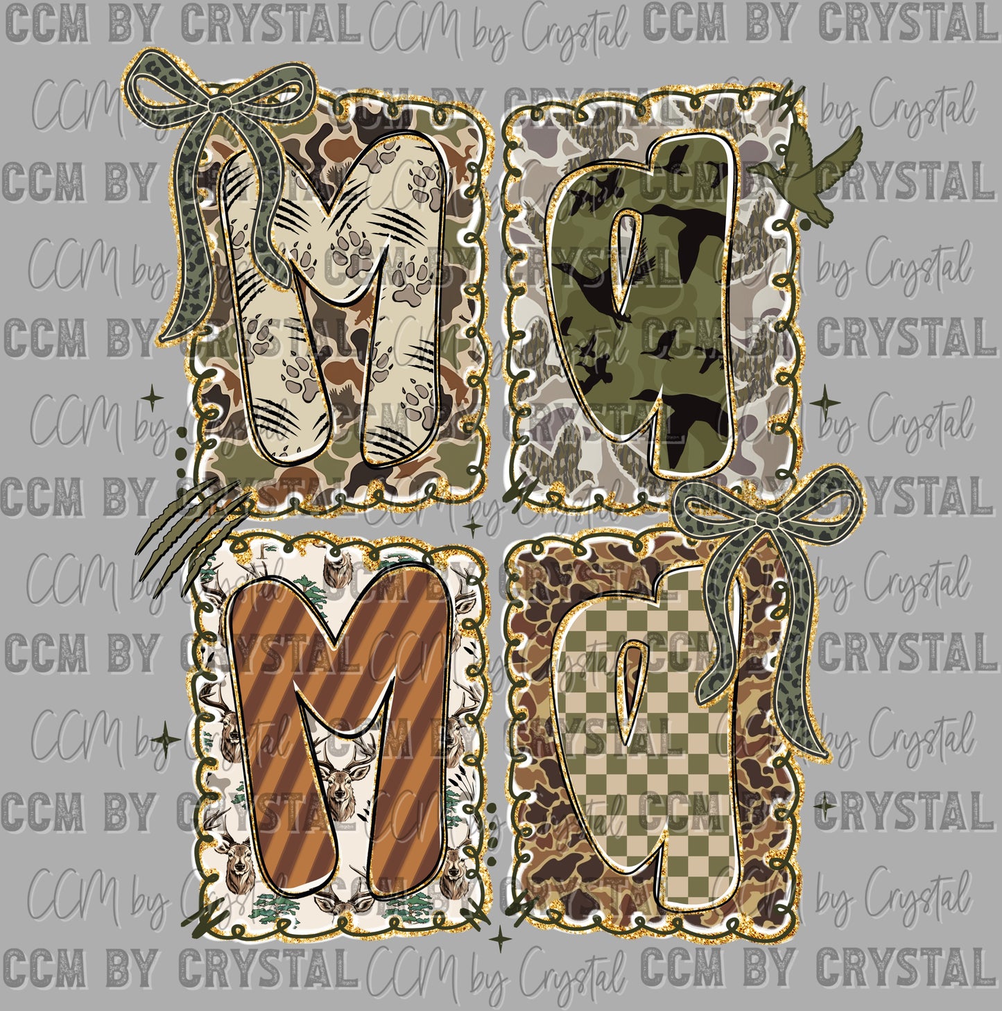 Camo Hunting Mama Ready to Press DTF Transfers Sublimation Transfers