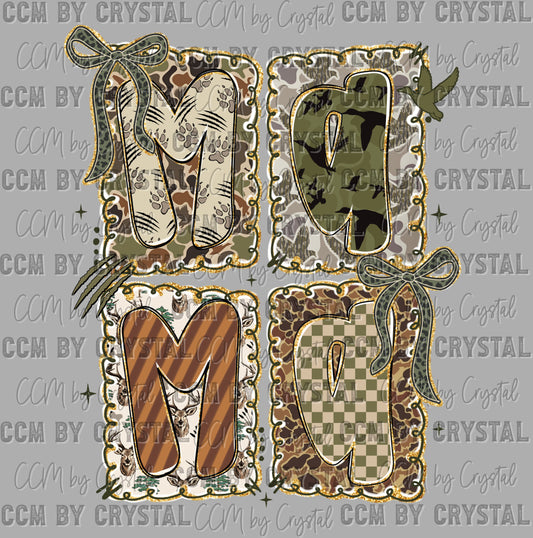 Camo Hunting Mama Ready to Press DTF Transfers Sublimation Transfers