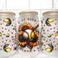 Mama of Both Baseball Softball UV Transfer 16oz Libby Glass Can Wrap Ready to Apply