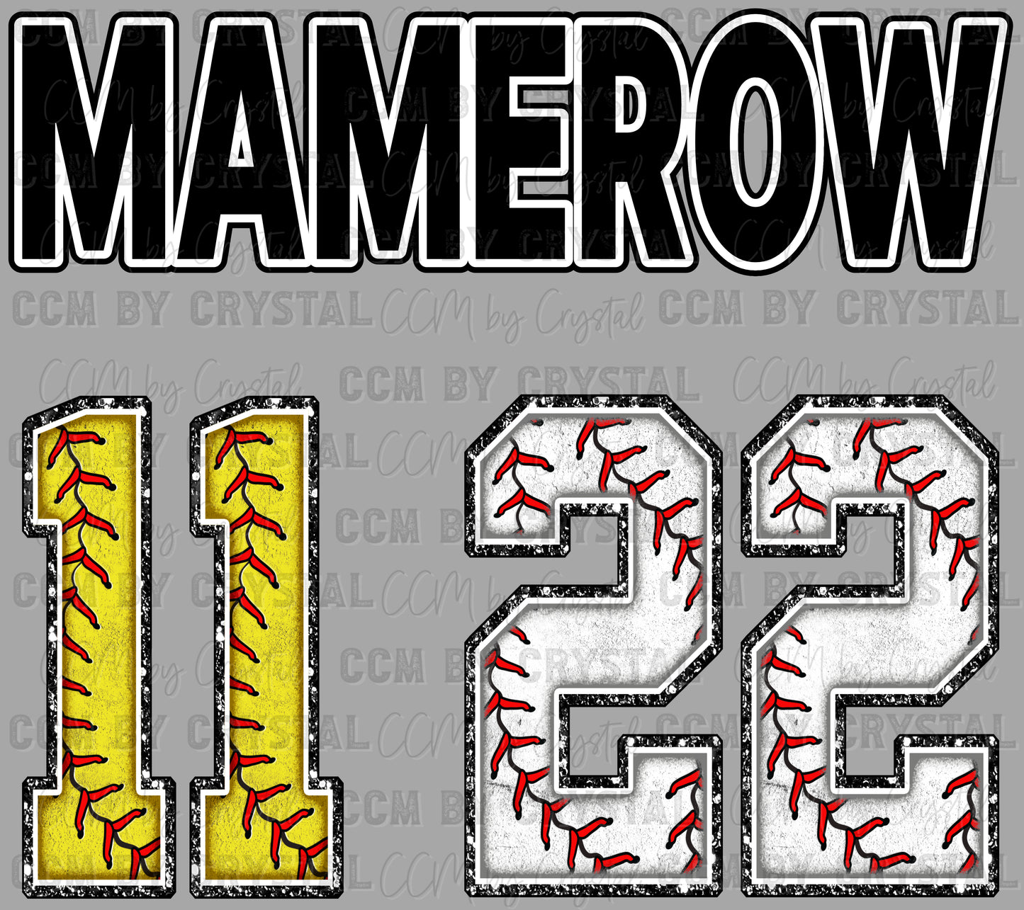 Personalized Pick your Name and Numbers Baseball Softball Ready to Press DTF Transfer