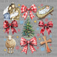 Christmas Manger Coquette Ready to Press Transfer DTF Transfer Sublimation Transfer