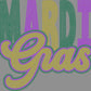 Mardi Gras Approximately 11.3" wide Spangle Transfer