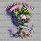 Mardi Gras Ready to Press Transfer DTF Transfer Sublimation Transfer