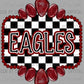 Maroon Eagles Concho Ready to Press Transfer DTF Transfer Sublimation Transfer