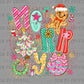 Merry Christmas Gingerbread Tree Ready to Press Transfer DTF Transfer Sublimation Transfer