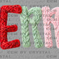 Merry Christmas Faux Fake Yarn Ready to Press Transfer Instant Peel DTF Transfer Sublimation Transfer