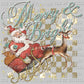 Merry and Bright Santa Christmas Ready to Press DTF Transfer Sublimation Transfer