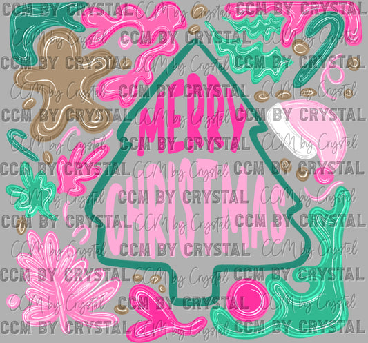 Merry Christmas Ready to Press Transfer DTF Transfer Sublimation Transfer