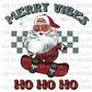 Merry Vibes Santa Christmas Ready To Press Transfer
