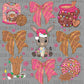 Mexican Christmas Coquette Ready to Press Transfer DTF Transfer Sublimation Transfer