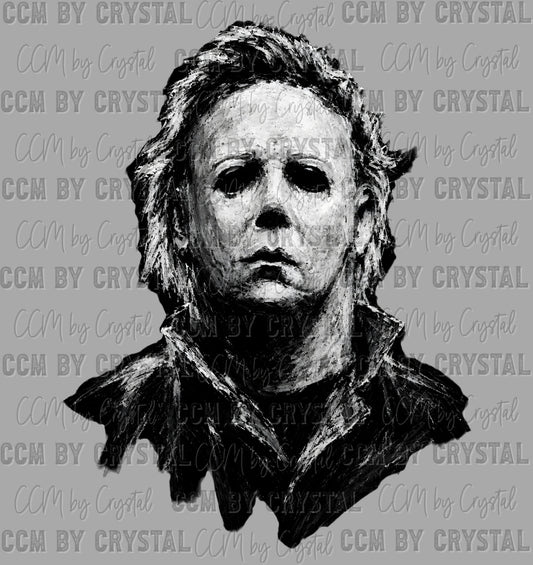 Horror Jumpsuit Mask Halloween Ready to Press DTF Transfers