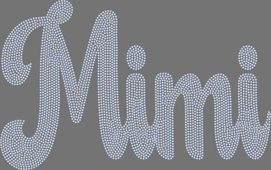 Mimi 11" 1-Color Ready to Press Spangle Transfer Bling Transfer Sparkle Transfer