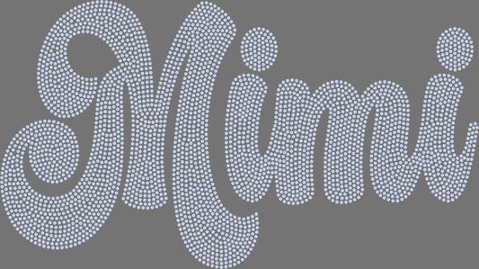 Mimi 11" 1-Color Ready to Press Spangle Transfer Bling Transfer Sparkle Transfer
