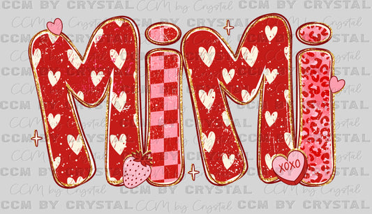 Mimi Valentines Day Ready to Press DTF Transfers Sublimation Transfers