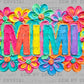 Mimi faux fake Texture Floral DTF Transfer Sublimation Transfer