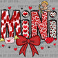 Mini Red Valentines Day Ready to Press Transfer DTF Transfer Sublimation Transfer