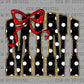Mini Dots Faux Glitter Ready to Press Instant Peel DTF Transfers Sublimation Transfers