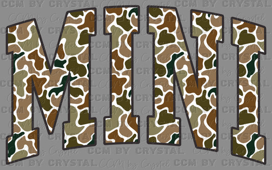 Mini Camo Ready to Press Transfer DTF Transfer Sublimation Transfer