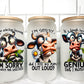 Funny Cow UV Transfer 16oz Libby Glass Can Wrap Ready to Apply