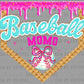 Baseball Momo Drip Ready to Press Transfer DTF Transfer Sublimation Transfer