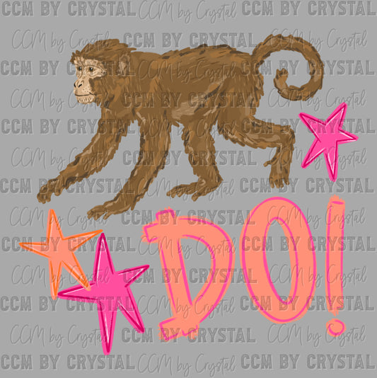 Monkey See Monkey Do Ready to Press DTF Transfers Sublimation Transfers