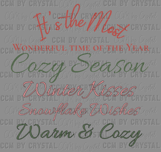 Most Wonderful Time of The Year UV DTF Transfer Sticker UV Transfer Ready to Apply
