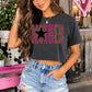 Leopard Mother Regular or Cropped Pepper Comfort Colors T-Shirt