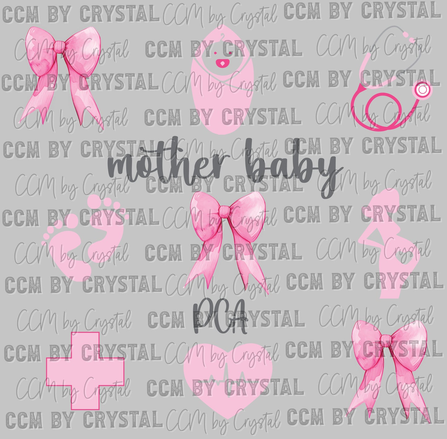 Mother Baby PCA Ready to Press Transfer DTF Transfer Sublimation Transfer