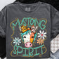 Mustang Spirit Cartoon Mascot Ready to Press Transfer DTF Transfer Sublimation Transfer