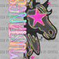 Mustangs Pastel Mascot Ready to Press DTF Transfers Sublimation Transfers