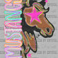 Mustangs Pastel Mascot Ready to Press DTF Transfers Sublimation Transfers