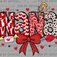 Nana Red Valentines Day Ready to Press Transfer DTF Transfer Sublimation Transfer
