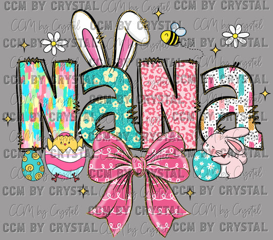Nana Easter Ready to Press Transfer DTF Transfer Sublimation Transfer