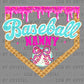 Baseball Nanny Ice Cream Drip Ready to Press Transfer DTF Transfer Sublimation Transfer
