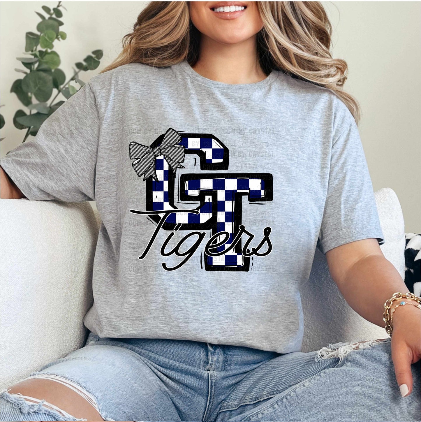 Checkered GT Tigers/Tigerettes T-Shirt
