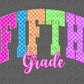 First Grade Checkered Grade Back to School Ready to Press Transfer DTF Transfer Sublimation Transfer