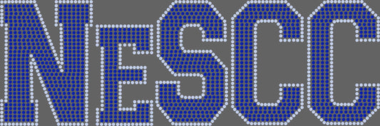 Nes 2-Color Approximately 9" wide Spangle Transfer