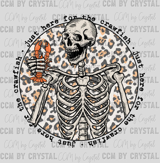 Just Here For The Crawfish Leopard  Ready to Press Transfer