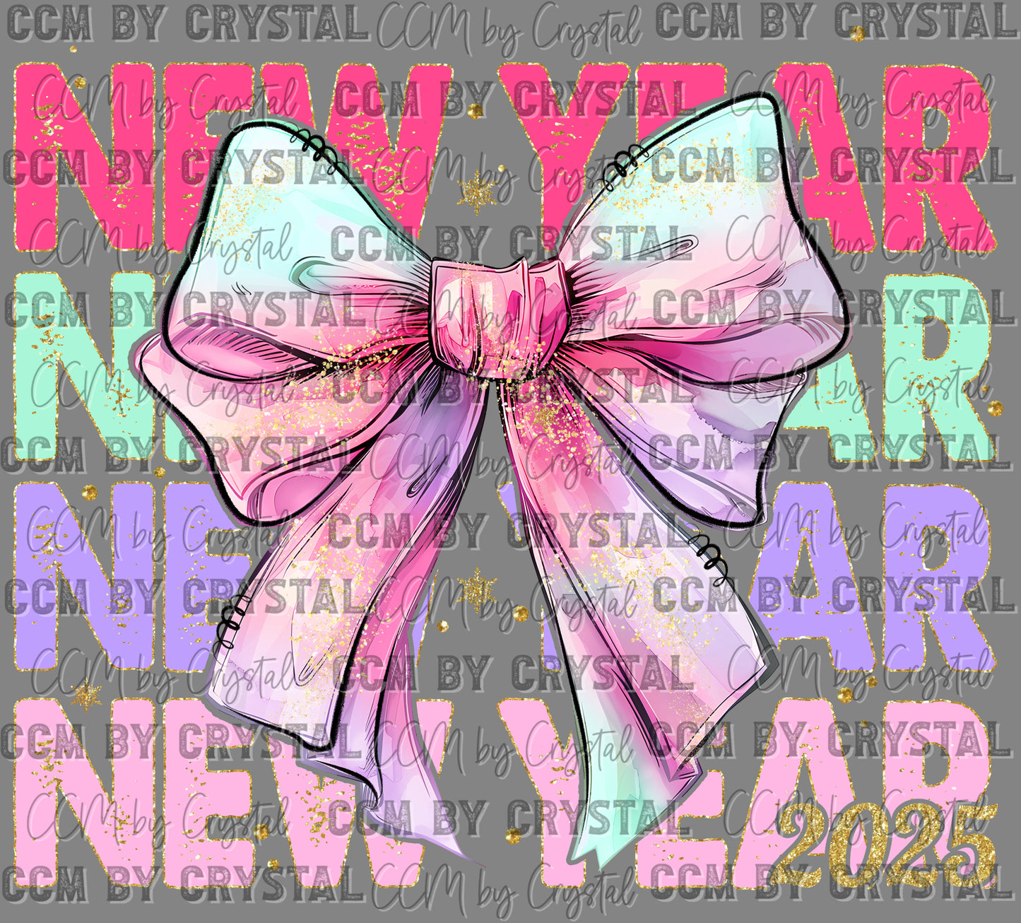 New Year 2025 Ready to Press Transfer DTF Transfer Sublimation Transfer