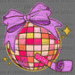 New Year Disco Ball Girl Ready to Press Transfer DTF Transfer Sublimation Transfer