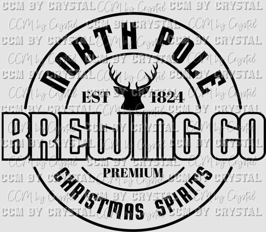 North Pole Brewing Company Christmas Ready to Press Transfer