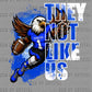 Eagles Blue They Not like Us Football Mascot Ready to Press DTF Transfers