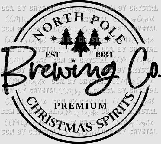 North Pole Brewing Company Christmas Ready to Press Transfer