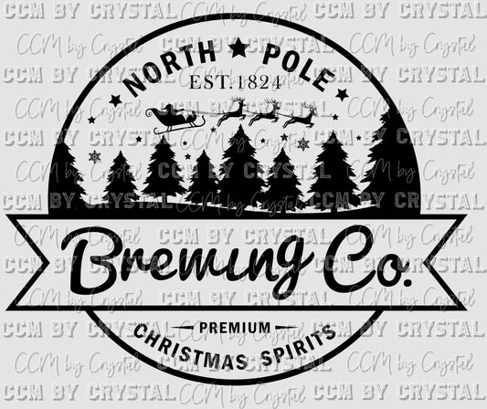 North Pole Brewing Company Christmas Ready to Press Transfer