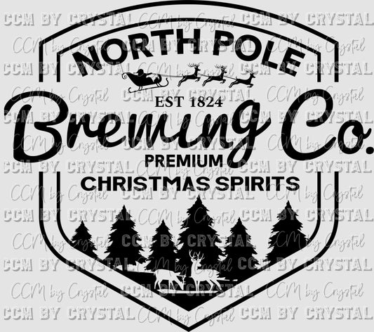 North Pole Brewing Company Christmas Ready to Press Transfer