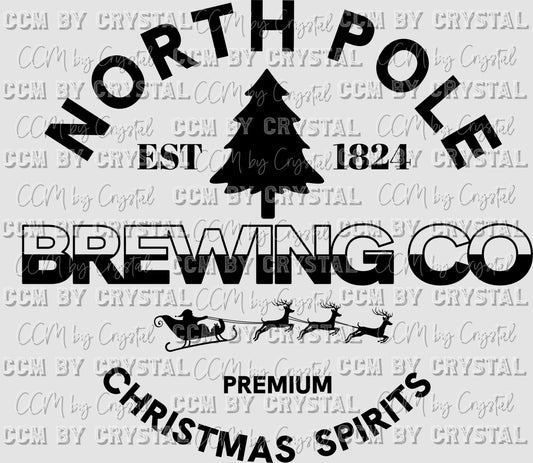 North Pole Brewing Company Christmas Ready to Press Transfer