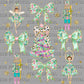 Coquette Nutcrackers Ballerinas Christmas Trees Ready to Press Transfer DTF Transfer Sublimation Transfer