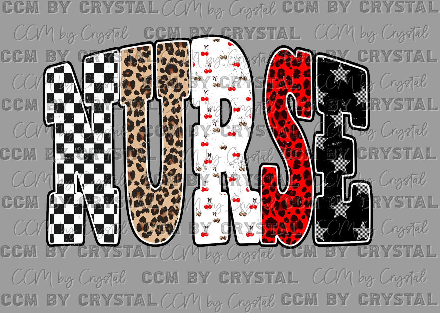 Leopard Nurse Ready to Press Instant Peel DTF Transfers Sublimation Transfers